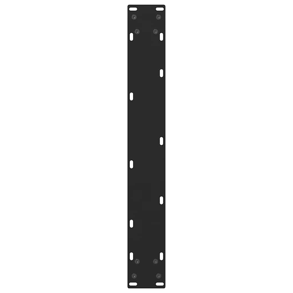 Gambe per Tavolino Nero 2 pz 60x(110-111) cm Acciaio - homemem39
