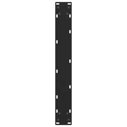 Gambe per Tavolino Nero 2 pz 60x(110-111) cm Acciaio - homemem39