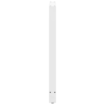 Gambe per tavolo da bar bianche 2 pz 60x(110-111) cm in acciaio