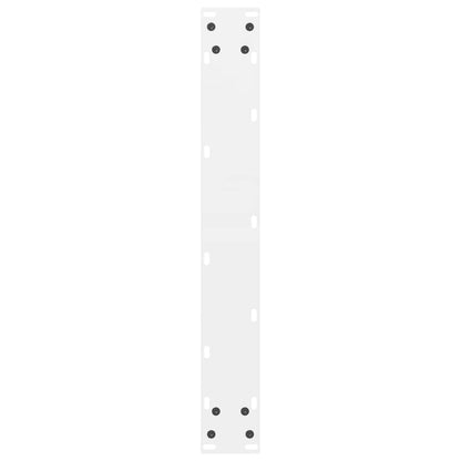 Gambe per tavolo da bar bianche 2 pz 60x(110-111) cm in acciaio