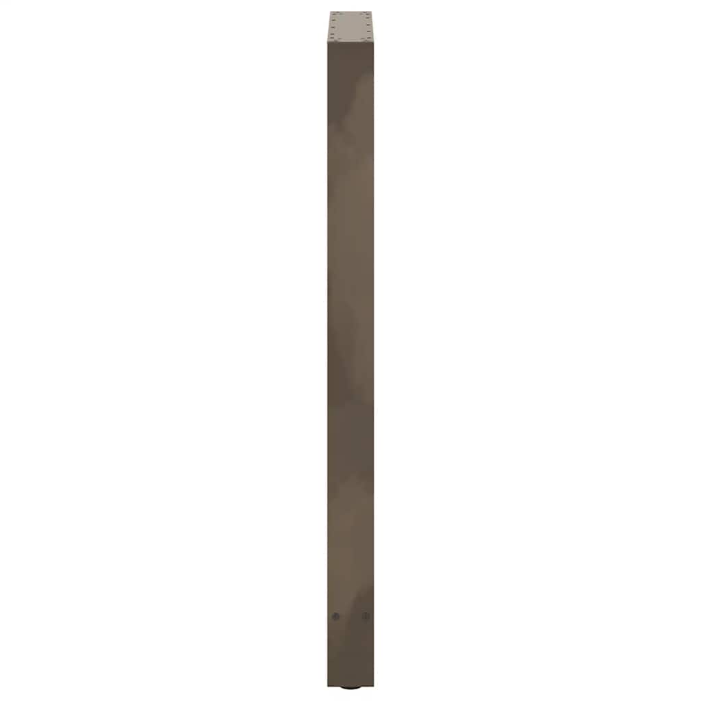 Gambe per Tavolino Acciaio Naturale 2 pz 60x(110-111)cm Acciaio - homemem39