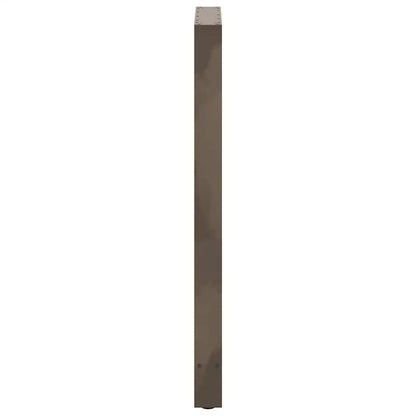 Gambe per Tavolino Acciaio Naturale 2 pz 60x(110-111)cm Acciaio - homemem39