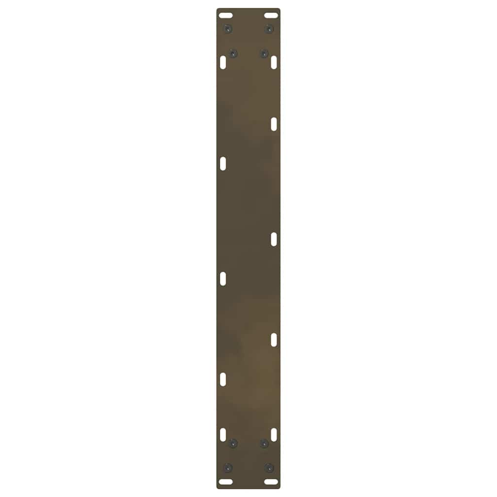 Gambe per Tavolino Acciaio Naturale 2 pz 60x(110-111)cm Acciaio - homemem39