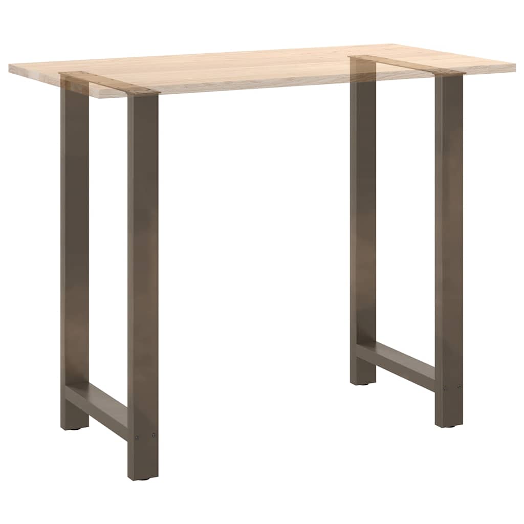 Gambe per Tavolino Acciaio Naturale 2 pz 60x(110-111)cm Acciaio - homemem39