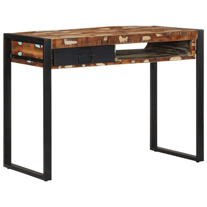 Scrivania Multicolore 100x50x75 cm in Legno Massello Recupero - homemem39