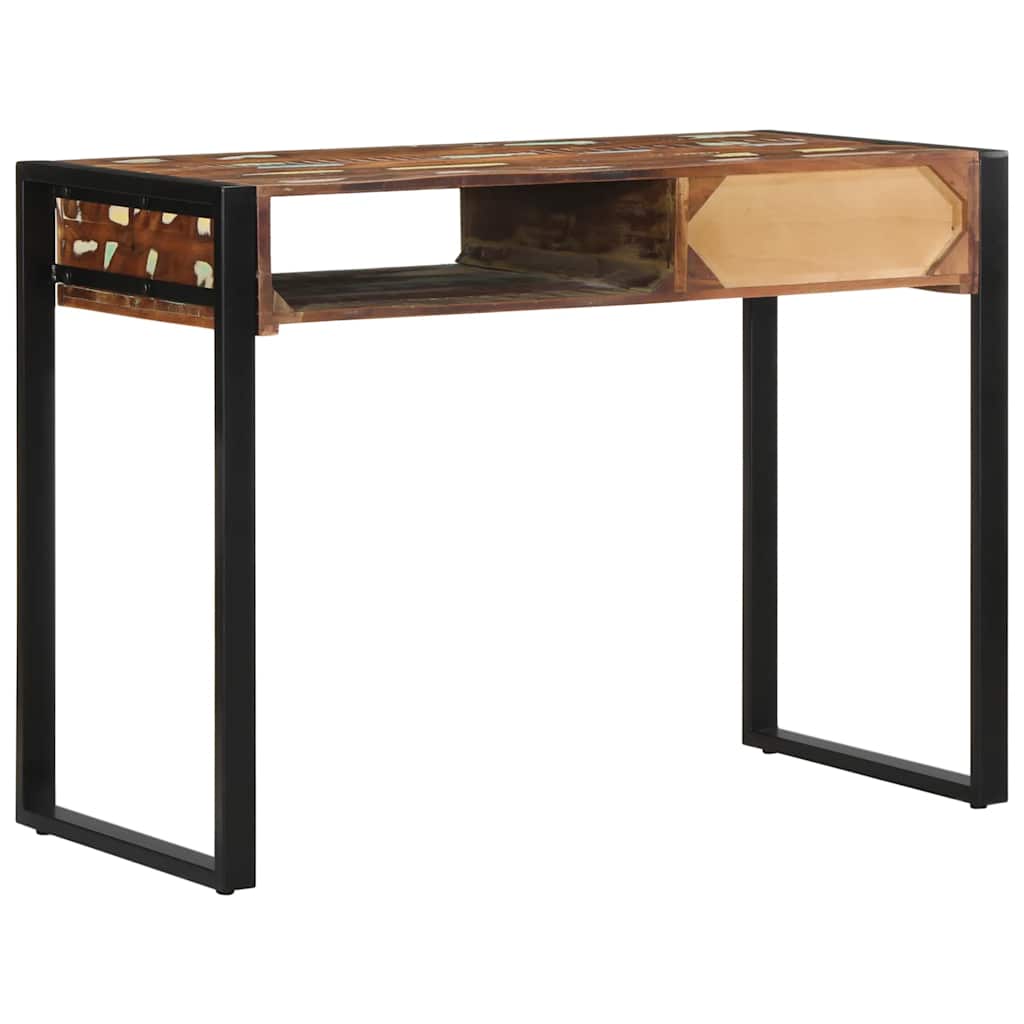 Scrivania Multicolore 100x50x75 cm in Legno Massello Recupero - homemem39