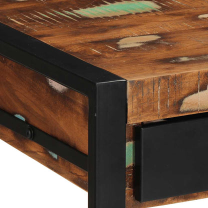 Scrivania Multicolore 100x50x75 cm in Legno Massello Recupero - homemem39