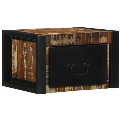 Comodini 2 pz Multicolore 40x35x25cm in Legno Massello Recupero - homemem39