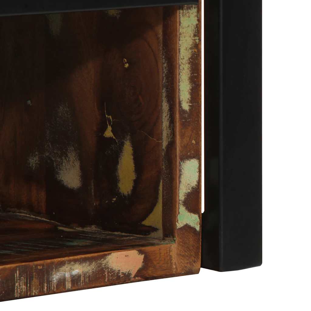 Comodino Multicolore 40x35x40 cm in Legno Massello Recupero - homemem39