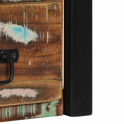 Comodini 2 pz Multicolore 40x35x40cm in Legno Massello Recupero - homemem39