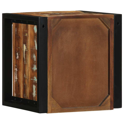 Comodini 2 pz Multicolore 40x35x40cm in Legno Massello Recupero - homemem39