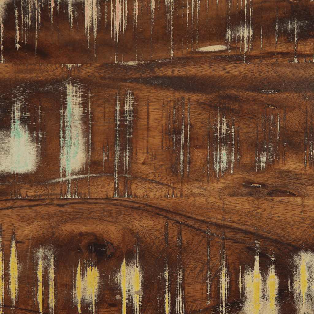 Comodino Multicolore 40x35x40 cm in Legno Massello Recupero - homemem39