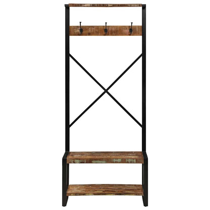 Appendiabiti Multicolore 80x40x190 cm Legno Massello Recupero | homemem39