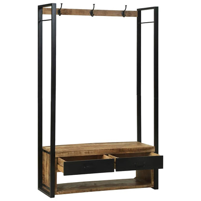 Porta Abiti Marrone 110 x 40 x 185 cm Legno massello di mango