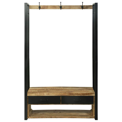 Porta Abiti Marrone 110 x 40 x 185 cm Legno massello di mango