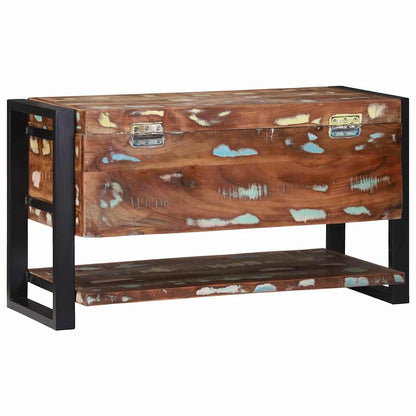 Scatola di Stoccaggio Multicolore Legno massello di recupero