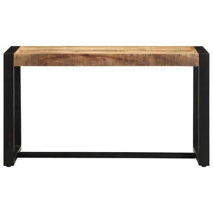 Panca 80x35x45 cm in Legno Massello di Mango Grezzo