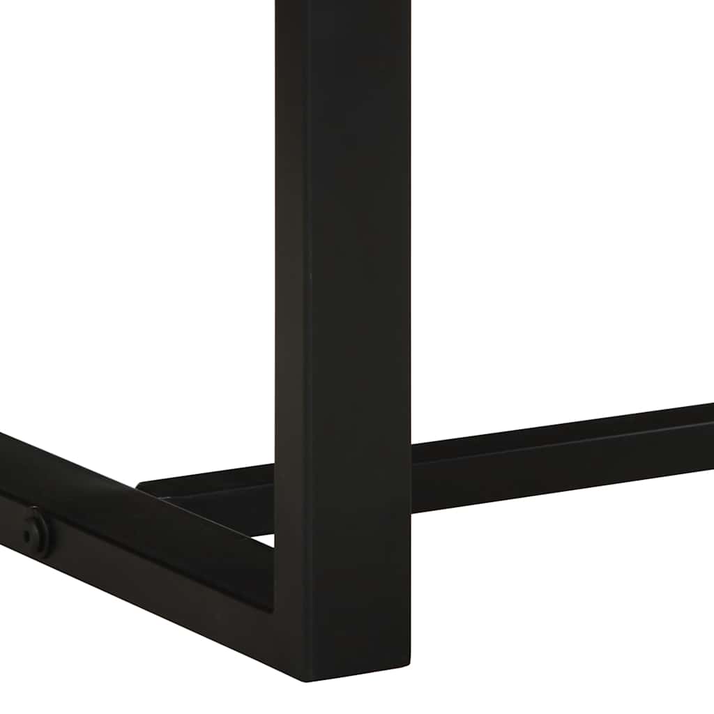 Panca 80x35x45 cm in Legno Massello di Mango Grezzo