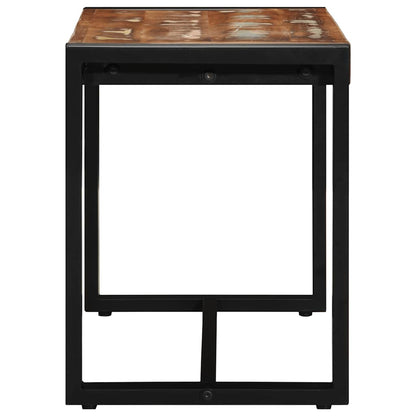 Panca Multicolore 80x35x45 cm in Legno Massello Recupero