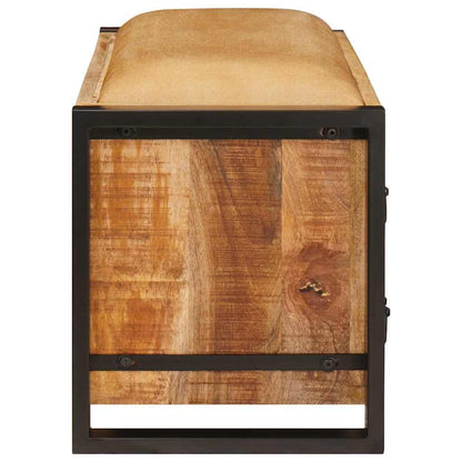 Panchina con contenitore Marrone Legno massello di mango | homemem39