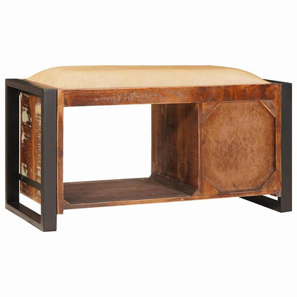 Panchina con contenitore Multicolore Legno massello di recupero | homemem39