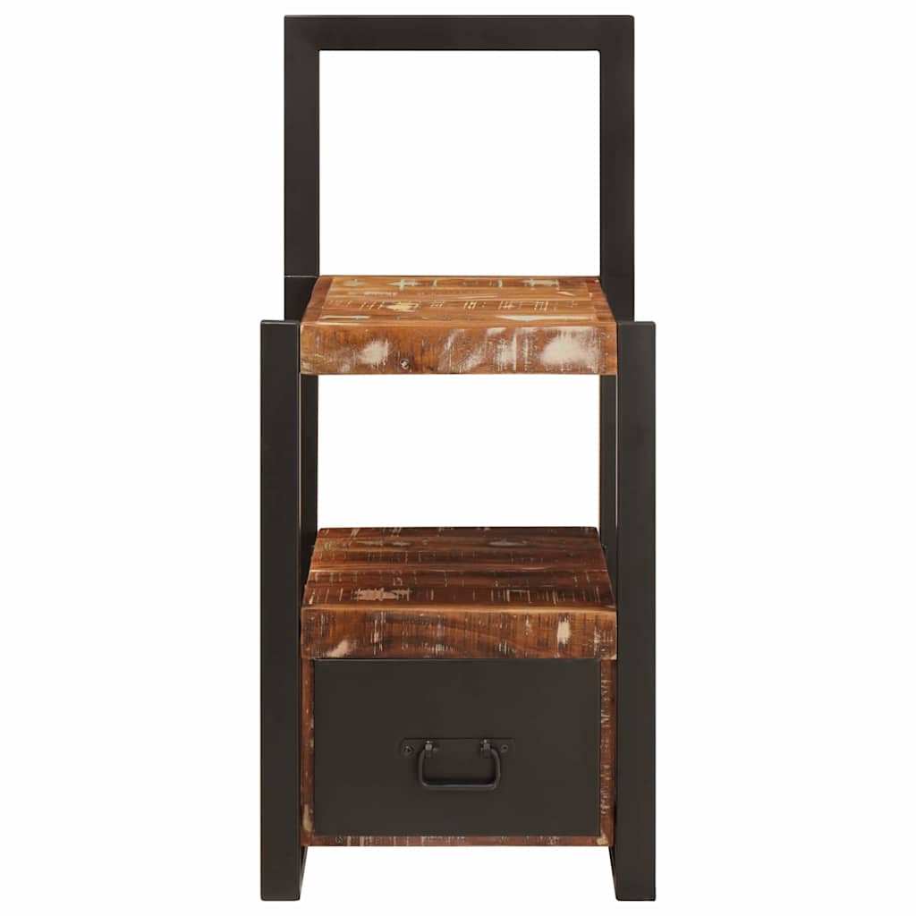 Appendiabiti con cassetto Multicolore Legno Recuperato Massello | homemem39