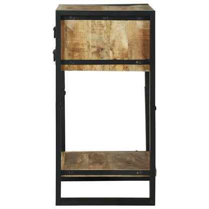 Tavolino Marrone 40 x 40 x 80 cm Legno massello di mango ruvido