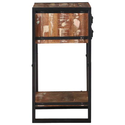 Tavolino Multicolore 40 x 40 x 80 cm Legno massello riciclato