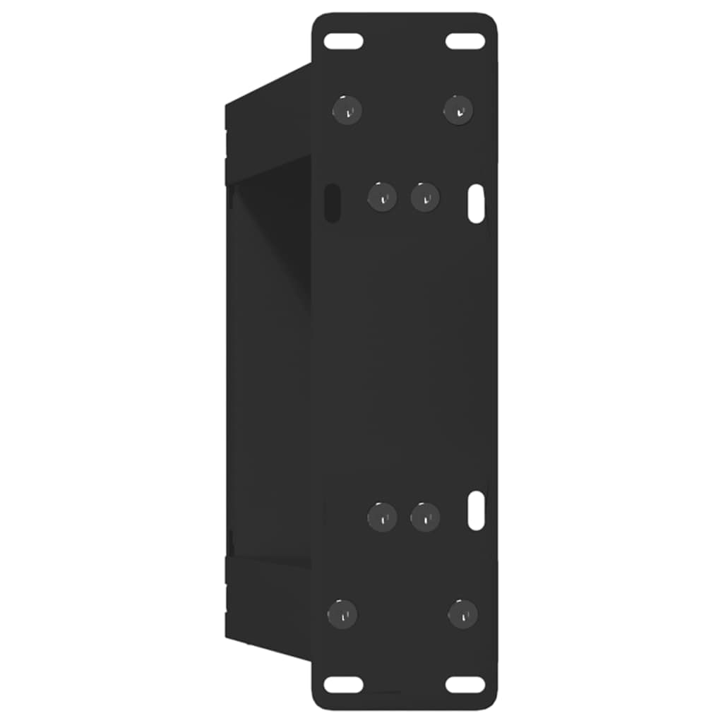 Gambe Tavolino da Caffè a U 2 pz Nero 30x(30-31) cm in Acciaio - homemem39