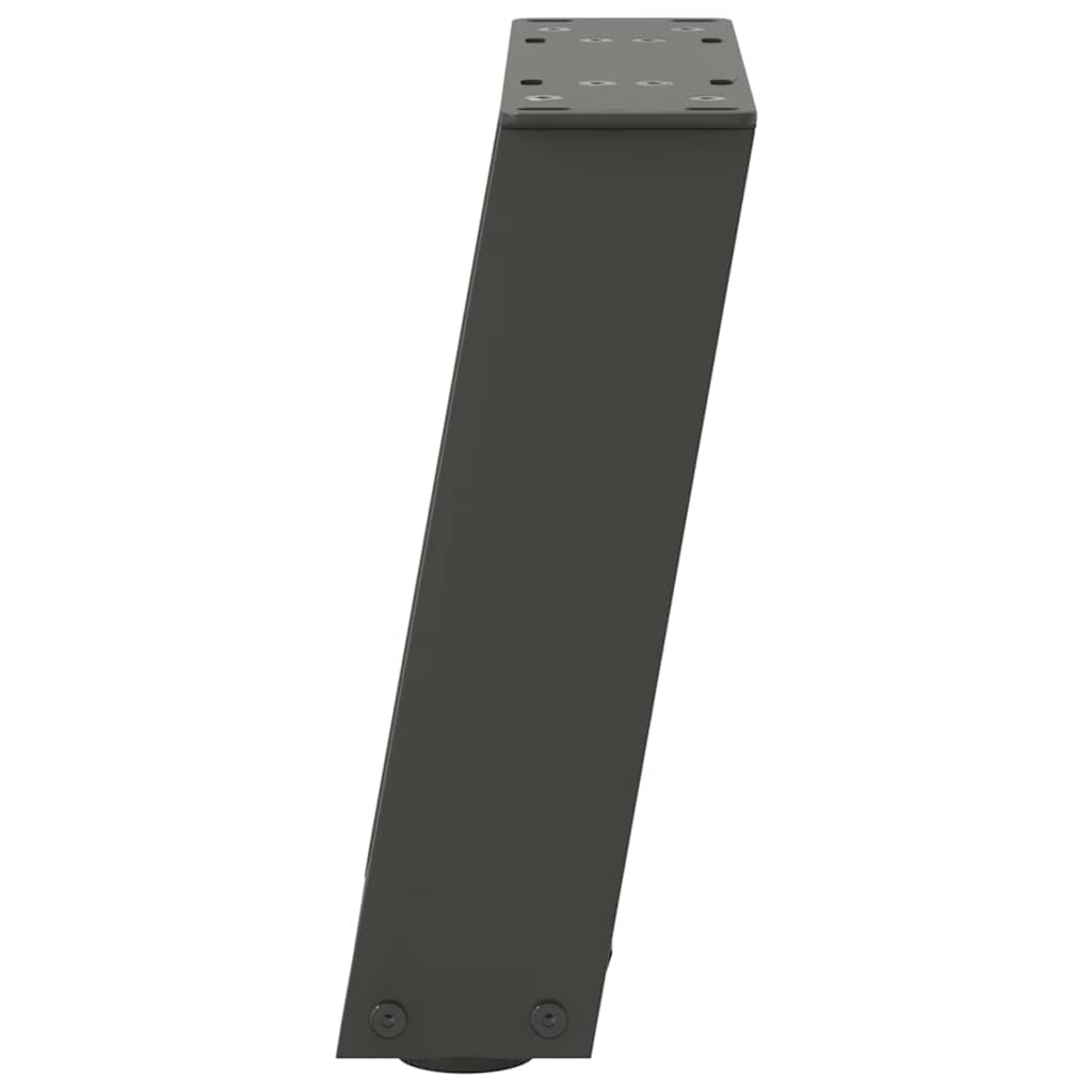Gambe Tavolino Caffè a U 2 pz Antracite 30x(30-31)cm in Acciaio - homemem39