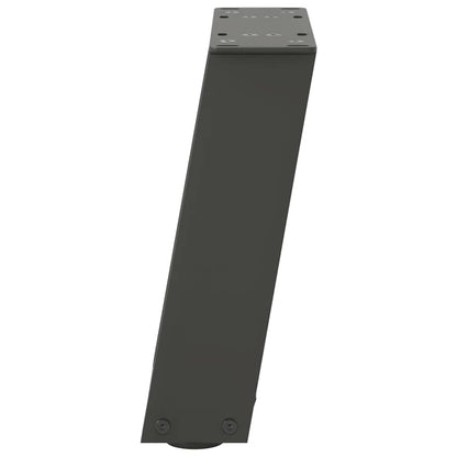 Gambe Tavolino Caffè a U 2 pz Antracite 30x(30-31)cm in Acciaio - homemem39