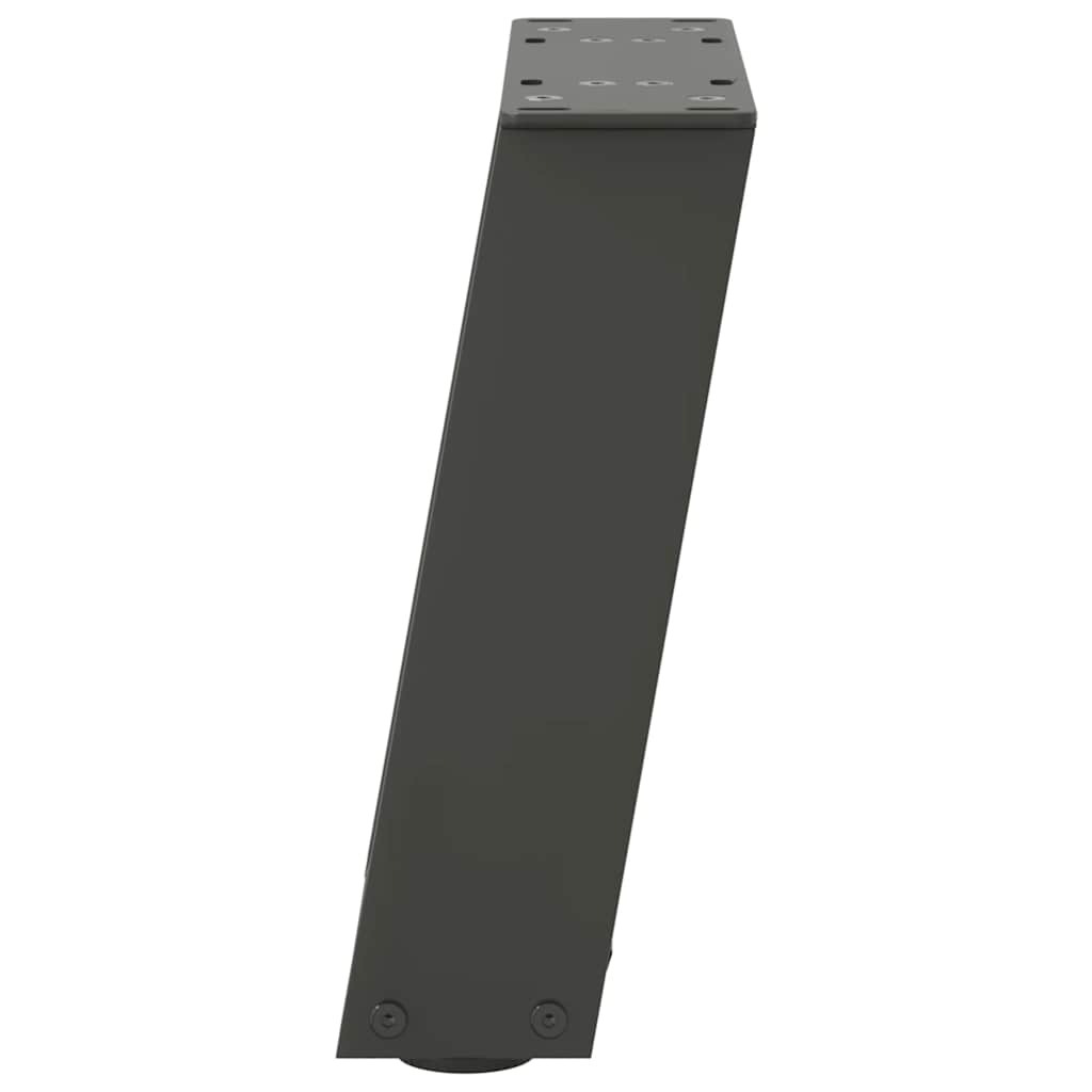 Gambe per Tavolino da Caffè forma U 2 pz Antracite 30x(30-31)cm