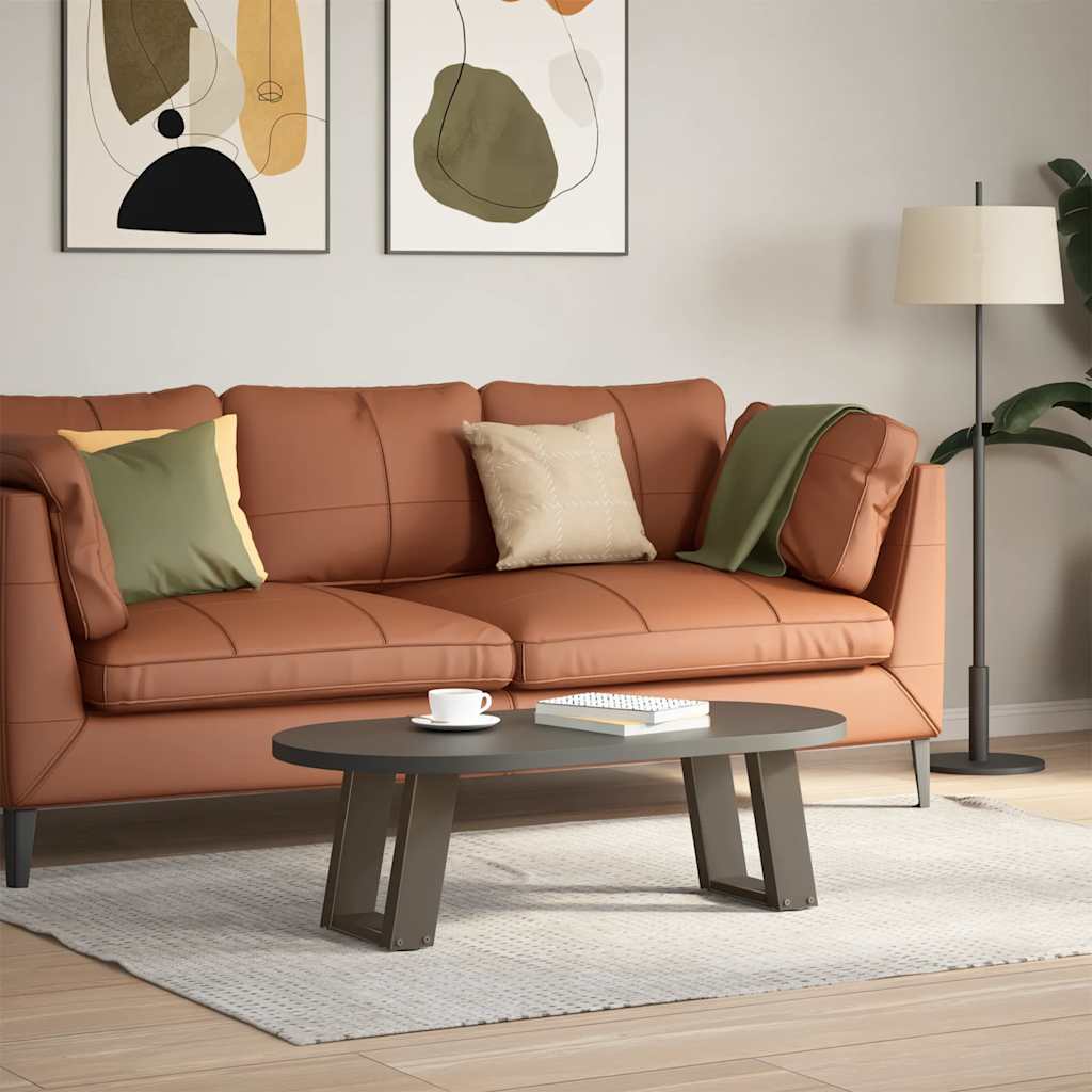 Gambe Tavolino Caffè a U 2 pz 30x(30-31)cm in Acciaio - homemem39