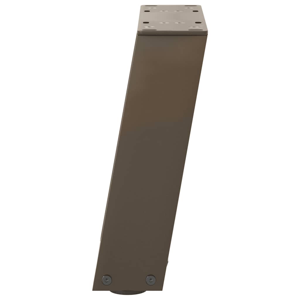 Gambe Tavolino Caffè a U 2 pz 30x(30-31)cm in Acciaio - homemem39