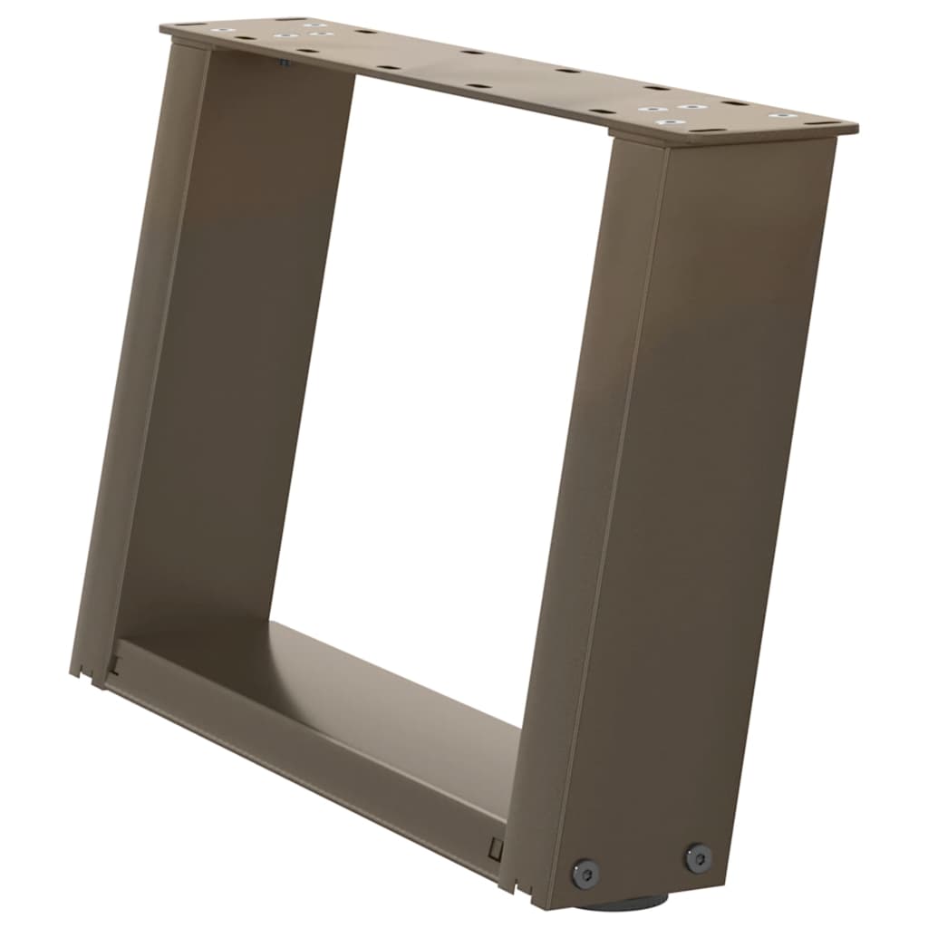 Gambe Tavolino Caffè a U 2 pz 40x(30-31)cm in Acciaio - homemem39