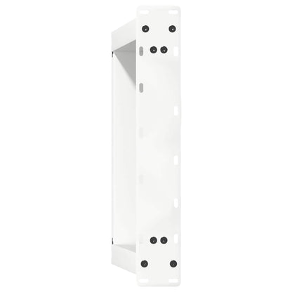 Gambe Tavolino da Caffè a U 2 pz Bianco 50x(30-31)cm in Acciaio - homemem39
