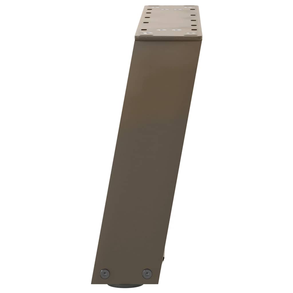 Gambe Tavolino Caffè a U 2 pz 50x(30-31)cm in Acciaio - homemem39