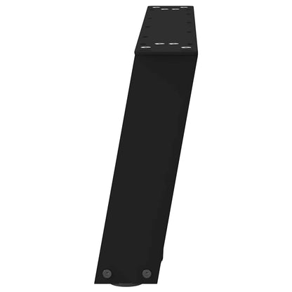 Gambe Tavolino da Caffè a U 2 pz Nero 60x(30-31) cm in Acciaio - homemem39