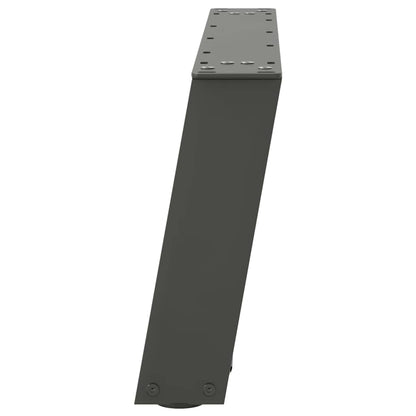 Gambe Tavolino Caffè a U 2 pz Antracite 60x(30-31)cm in Acciaio - homemem39