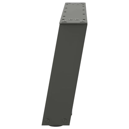 Gambe per Tavolino da Caffè forma U 2 pz Antracite 60x(30-31)cm