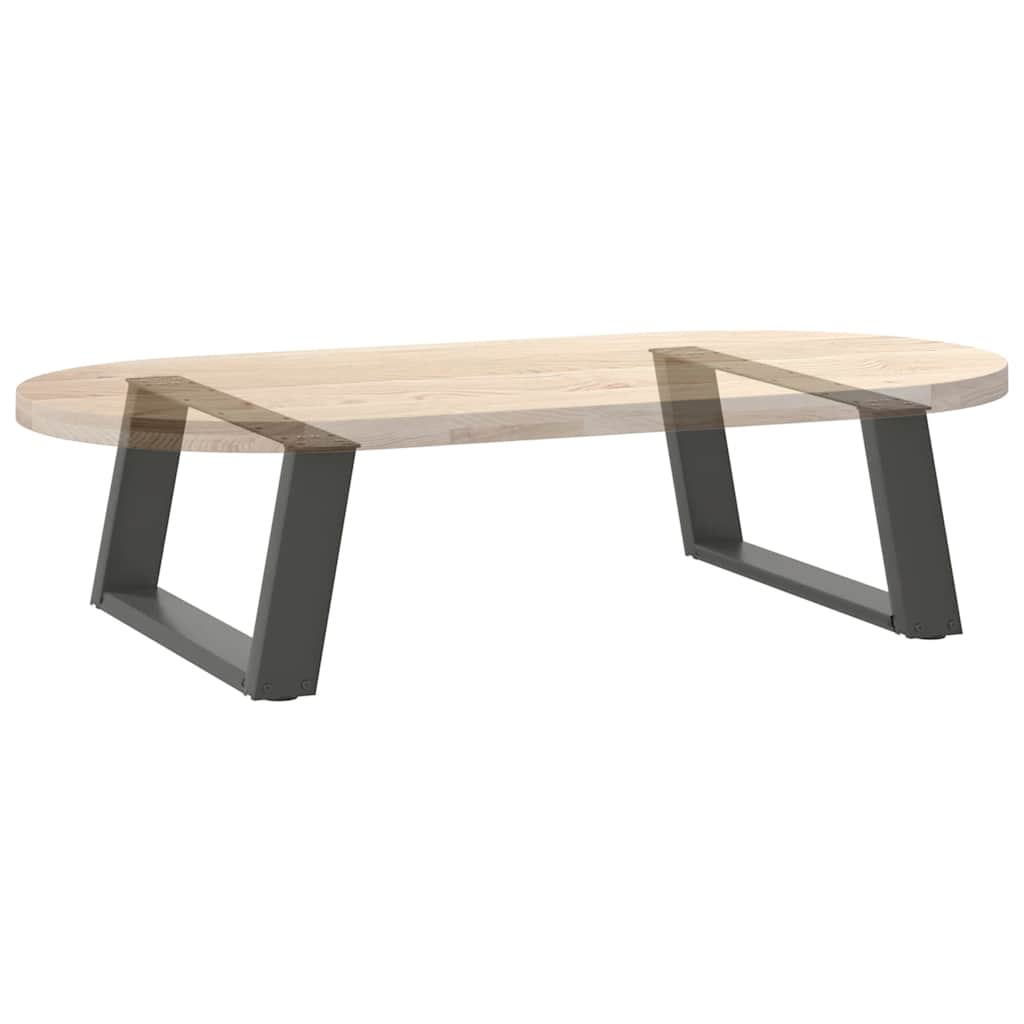 Gambe Tavolino Caffè a U 2 pz Antracite 60x(30-31)cm in Acciaio - homemem39
