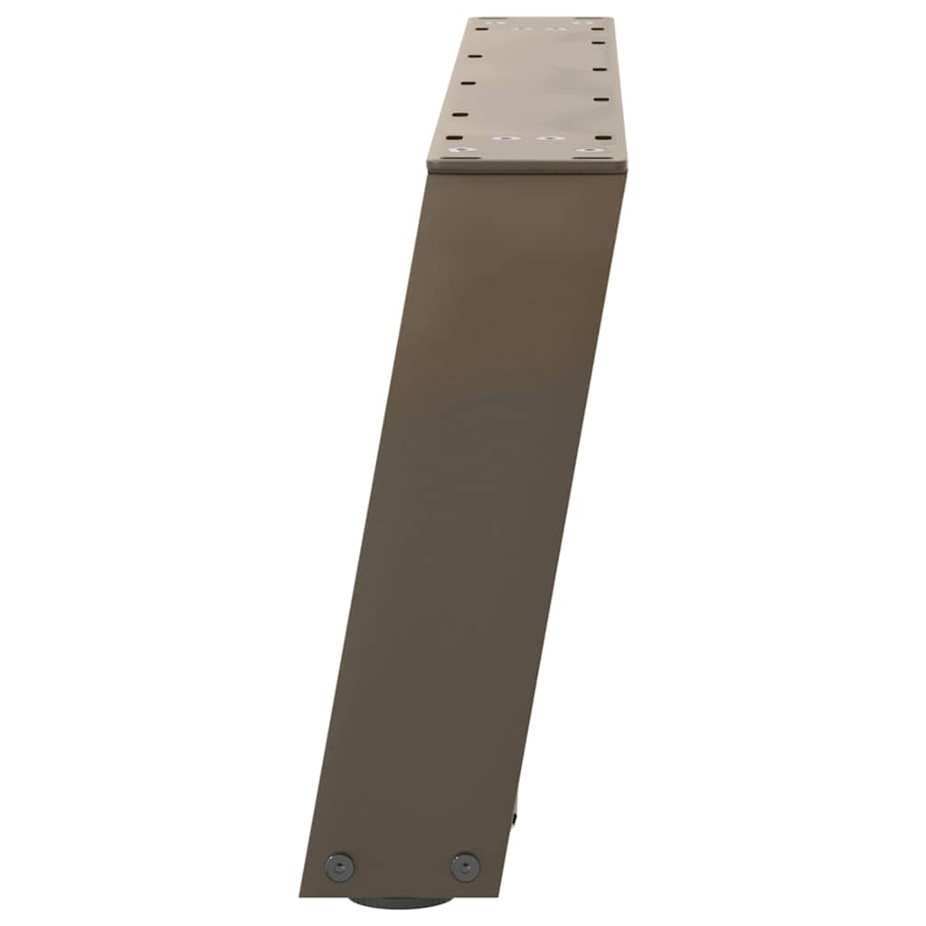 Gambe Tavolino Caffè a U 2 pz 60x(30-31)cm in Acciaio - homemem39