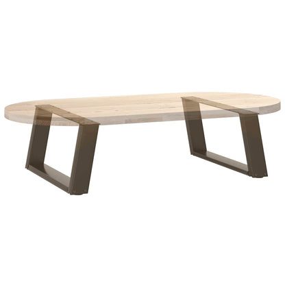 Gambe Tavolino Caffè a U 2 pz 60x(30-31)cm in Acciaio - homemem39