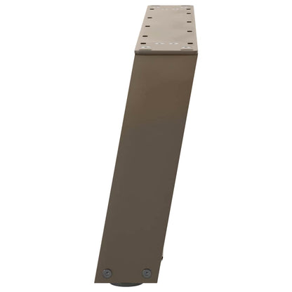 Gambe per Tavolino da Caffè a Forma di U 2 pz Acciaio Naturale 70x(30-31) cm Acciaio | homemem39