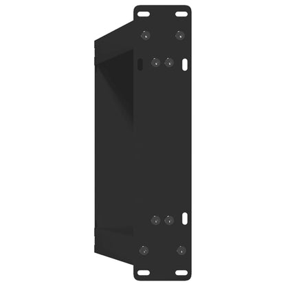Gambe per Tavolino da Caffè a Forma di U 2 pz Nere 28x(42-43)cm