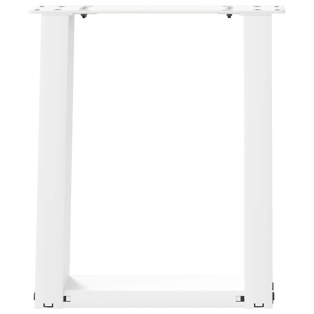 Gambe per Tavolino da Caffè forma U 2 pz Bianche 28x(42-43) cm