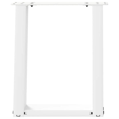 Gambe per Tavolino da Caffè forma U 2 pz Bianche 28x(42-43) cm