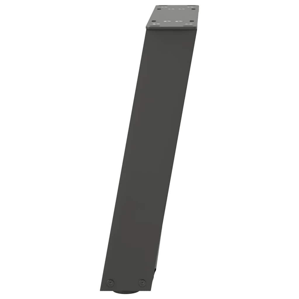 Gambe Tavolino Caffè a U 2 pz Antracite 28x(42-43) cm Acciaio - homemem39