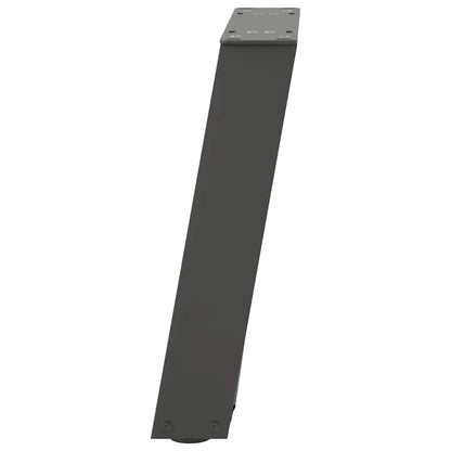 Gambe Tavolino Caffè a U 2 pz Antracite 28x(42-43) cm Acciaio - homemem39