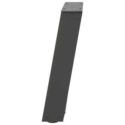 Gambe per Tavolino da Caffè forma U 2 pz Antracite 28x(42-43)cm